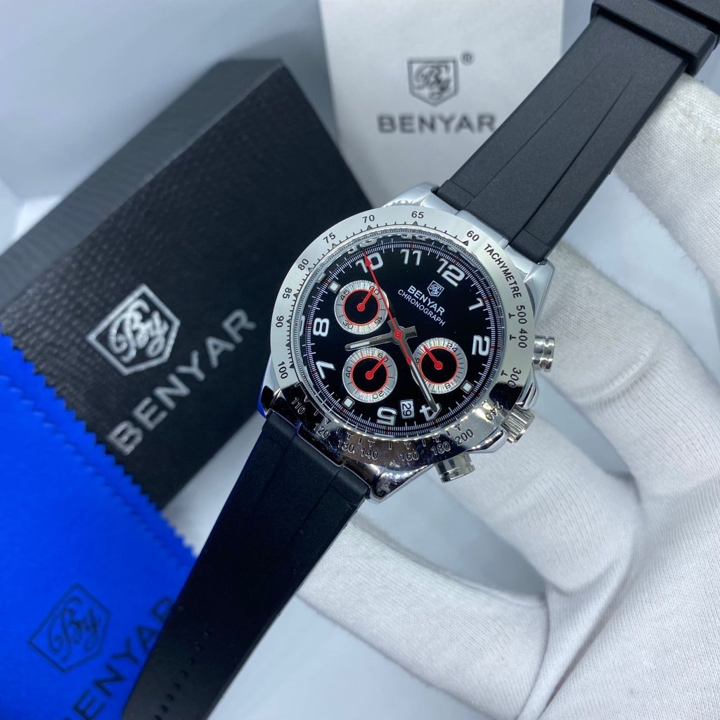 Luxury Mens Functional Chronograph Sport 30m Waterproof Daytona Design Watch